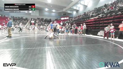 55 lbs Consi Of 8 #2 - Onan McElrath, Owasso Takedown Club vs Emerson Braun, Owasso Takedown Club