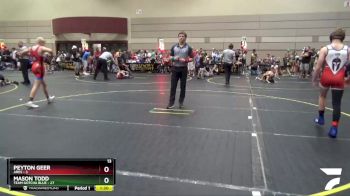 115 lbs Round 2 (6 Team) - Peyton Geer, Ares vs Mason Todd, Team Gotcha Blue