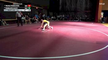 100 lbs 17th Place Match - Penelope Scott, Mason City vs Telula Rubalcava, Marion