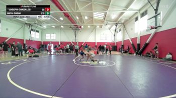 125 lbs Cons. Round 2 - Seth Grow, Utah Tech University vs Joseph Gonzales, Bakersfield College