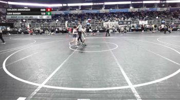 66 lbs Consi Of 4 - Colson Andersen, Hammerin Hawks WC vs Levi Baker, Team Central WC