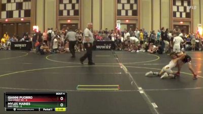 49 lbs Round 2 (6 Team) - Myles Maines, Ohio Gold vs Gianni Puorro, Yale Street WC