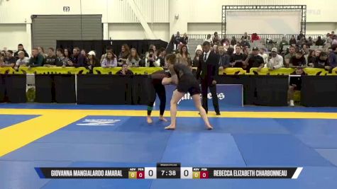 Rebecca Elizabeth Charbonneau vs Giovanna Mangialardo Amaral 2025 World IBJJF Jiu-Jitsu No-Gi Championship