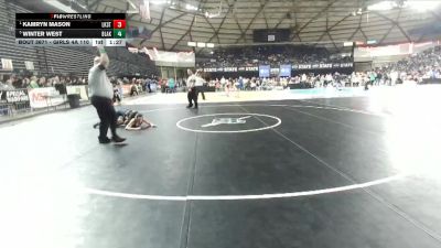 Girls 4A 110 lbs Semifinal - Kamryn Mason, Lake Stevens (Girls) vs Winter West, Bonney Lake (Girls)