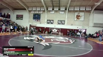 130 lbs Quarterfinal - Carlee Roth, Thunder Basin High School vs Ryley Knight, Wright