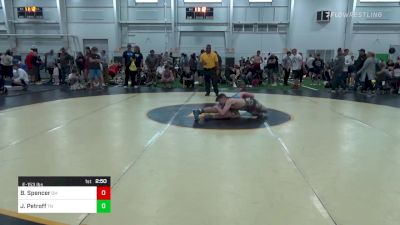 E-153 lbs Round Of 32 - Bradley Spencer, OH vs Joseph Petroff, TN