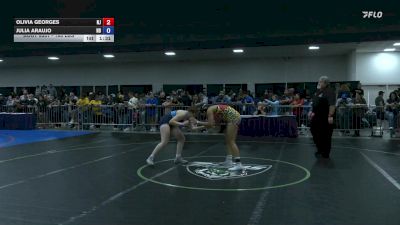 160 lbs Quarterfinal - Olivia Georges, NJ vs Julia Araujo, ND