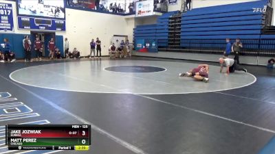 125 lbs Cons. Round 3 - Matt Perez, Chicago vs Jake Jozwiak, Eureka