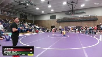 105 lbs Round 3 (6 Team) - Lane Clark, Herders vs Braxton Delay, Thermopolis Middle School