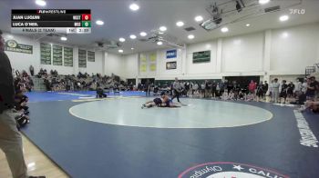 197 lbs Finals (2 Team) - Luca O`neil, Menlo Oak Squad vs Juan Luquin, Westcliff