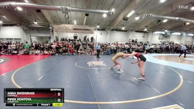 100 lbs Semifinal - Anna Snodgrass, Chatfield vs Piper Montoya, Canon City