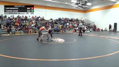 98 lbs Cons. Semi - Carter Jacobi, North Liberty Wrestling Club vs Levi Swancutt, Big Game Wrestling Club