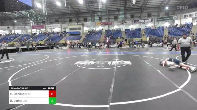 120 lbs Consi Of 16 #2 - Brayden Daniels, Resurrection Christian vs Bentley Licht, Lesher Middle School