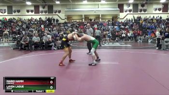 157 lbs Round 3 - Mario Hamm, Carlisle vs Layen LaGue, Osage