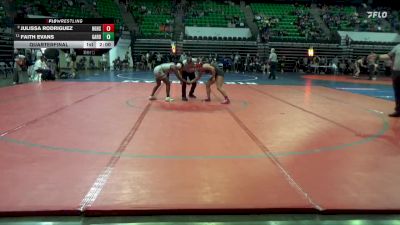 6-7A 132 Quarterfinal - Julissa Rodriguez, Hazel Green HS vs Faith Evans, Gardendale Hs