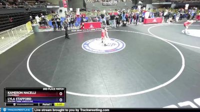 94 lbs 3rd Place Match - Kameron Nacelli, California vs Lyla Stafford, Golden Tribe Wrestling