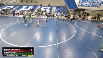 43-44 lbs Round 2 - Emmett Smith, Warrior Wrestling Club vs Teague Southwick, Westlake