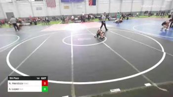 43 lbs 5th Place - Nixon Mendoza, Powerline vs Alexa Lopez, Silverback WC