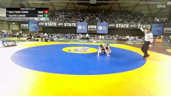 Boys 3A 120 lbs Champ. Round 2 - Alexis Lujano, Hermiston vs Max Park Taber, Franklin