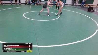 140 lbs Cons. Semi - Ethan Ely, Powell Wrestling Club vs Andres Archuleta, Wyoming