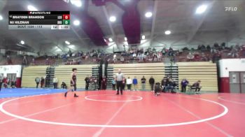 113 lbs Champ. Round 1 - Brayden Branson, Lawrence Central Bears vs Mj Hileman, Brownsburg