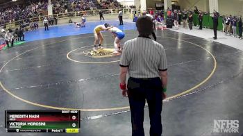 126 lbs Semifinal - Meredith Nash, Reed vs Victoria Morosini, Durango