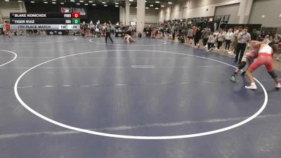 155 lbs 7th Place Match - Tiger Ruiz, Brawley Wrestling Academy vs Blake Konichek, Prairie Wrestling