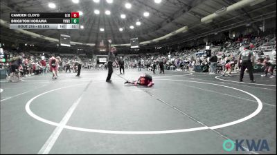 85 lbs Round Of 16 - Camden Cloyd, Lexington Wrestling Club vs Brighton Horawa, Verdigris Youth Wrestling
