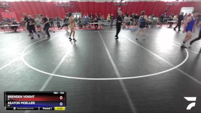 152 lbs Cons. Round 2 - Brenden Voight, IL vs Keaton Moeller, IA