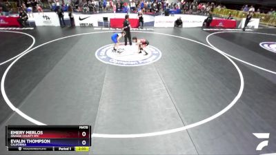 81 lbs Semifinal - Emery Merlos, Orange County RTC vs Evalin Thompson, California