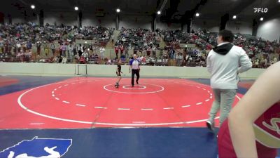 100 lbs Round Of 16 - Jase Nichols, South Paulding Junior Spartans Wrestling Club vs Elianna White, Life U Club Lucha Wrestling