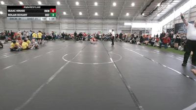 92 lbs Round 3 (6 Team) - Isaac Kruse, Empyre WC Maroon vs Nolan Eckart, Ohio Stingers