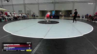 145 lbs Round 2 (8 Team) - Kimberlynn Fowers, Utah vs Emma Pendell, Michigan Red