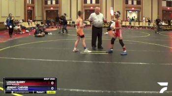 85 lbs Round 3 - Logan Barry, Mayo Quanchi vs Jeremy Carver, Steel Valley Renegades