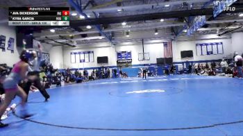 Girls 100 lbs Cons. Semi - Ava Dickerson, Picayune High School vs Kyra Garcia, Freeport