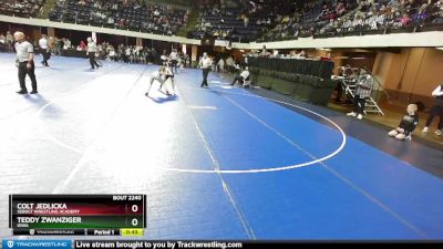 98 lbs Cons. Round 4 - Teddy Zwanziger, Iowa vs Colt Jedlicka, Sebolt Wrestling Academy