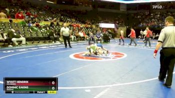 144 Class 3 lbs Cons. Round 2 - Wyatt Hendrix, Hillsboro vs Dominic Eakins, DeSoto