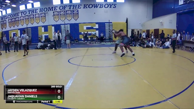 285 Gold Round 4 - Jayden Velazquez, Winter Park vs JaQuavian Daniels ...