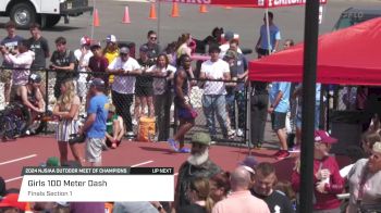 High School Girls' 100m, Finals 1