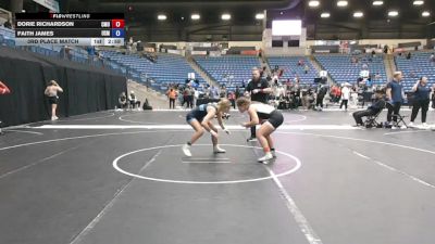 138 lbs 3rd Place Match - Faith James, University Of Saint Mary vs Dorie Richardson, Central Methodist University