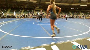 73-82 lbs Rr Rnd 5 - Melissavette Alba, Cowboy Wrestling Club vs Della Howell, Henryetta Knights Wrestling Club