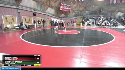 285 lbs Champ. Round 1 - Sherman Barney, Cuesta College vs Joseph Nava, Santa Ana College