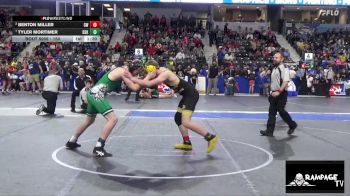 150 lbs 5th Place Match - Tyler Mortimer, De Soto Kids vs Benton Miller, Goodland WC