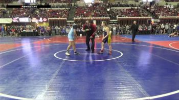 130 lbs Semifinal - Ashlyn Symes, Deerlodge vs Bailey Wagner, East Glacier Bobcats