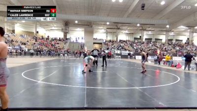 AA 132 lbs Cons. Round 1 - Nathan Simpson, Page High School vs Caleb Lawrence, White Station High School