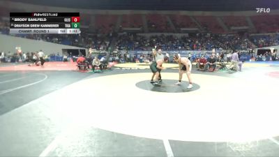 6A Boys 285 lbs Champ. Round 1 - Drayson Drew Kammerer, Tigard Boys vs Brody Sahlfeld, Glencoe Boys
