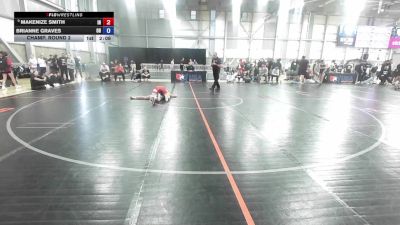 U20 Women - 50 lbs Champ. Round 2 - Makenize Smith, IN vs Brianne Graves, OH