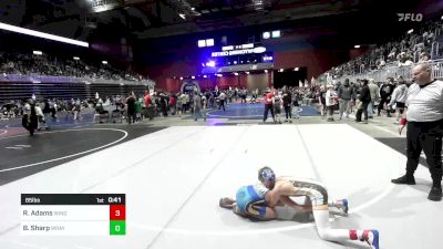 85 lbs Consolation - Roman Adams, Windy City WC vs Bru Sharp, Wray WC