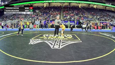 Girls-115 lbs Cons. Round 2 - Olivia Delacruz, Eastern Hs Girls vs Dezarae Mathis, Hastings Hs Girls