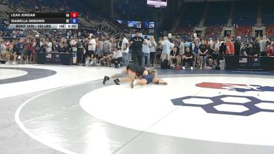 155 lbs Cons. Rd Of 64 - Leah Jordan, Georgia vs Isabella Debonis, Nebraska